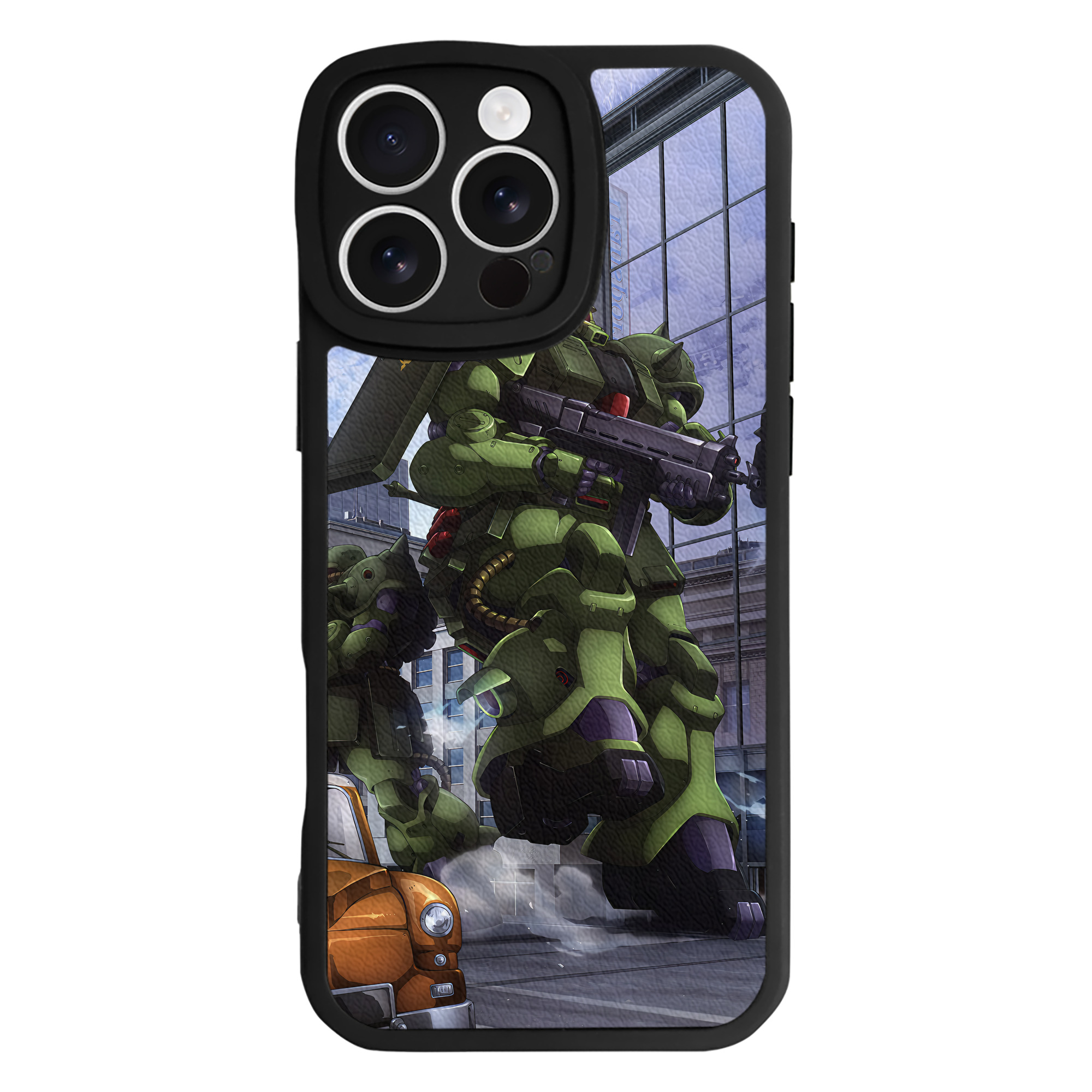 （画像用） 機動戦士ガンダム Mobile Suit Gundam 【iPhone 16シリーズ対応】シリコンスマホケース（レザー調） 材質：シリコン